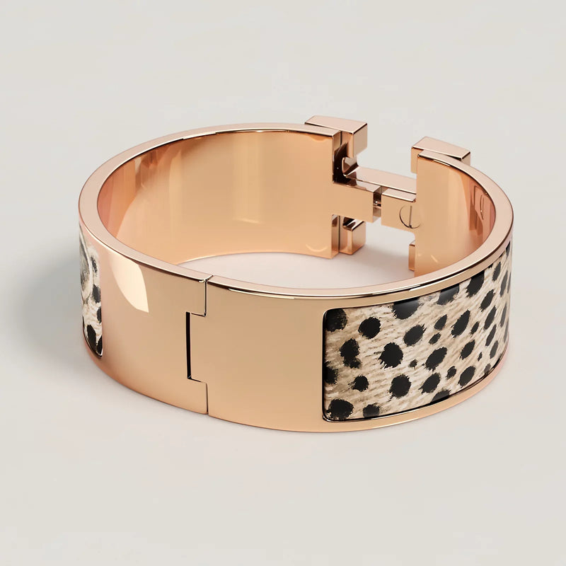 Hermès - Bracelet Clic Clac H Acinonyx Jubatus