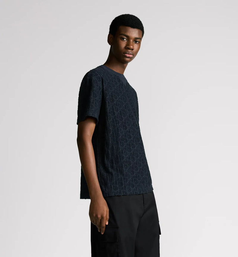 Dior - T-shirt Dior Oblique Bleu Marine