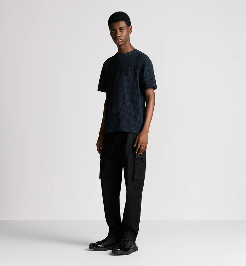 Dior - T-shirt Dior Oblique Bleu Marine