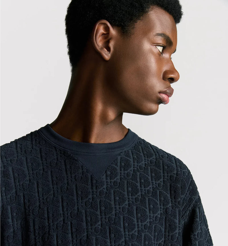 Dior - T-shirt Dior Oblique Bleu Marine