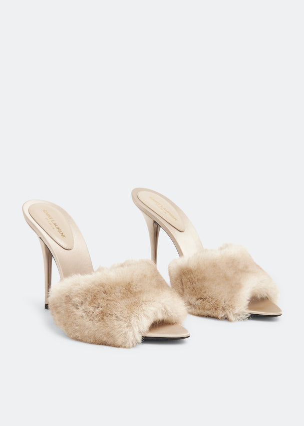 YSL - LA 16 Mules Beige