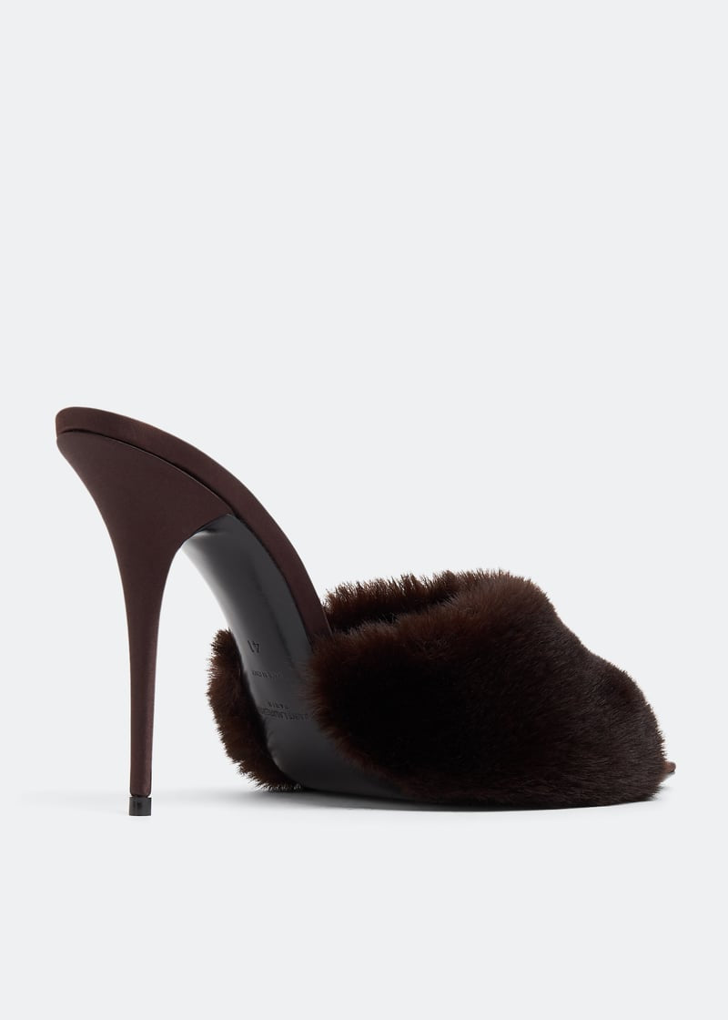 YSL - LA 16 Mules Marron