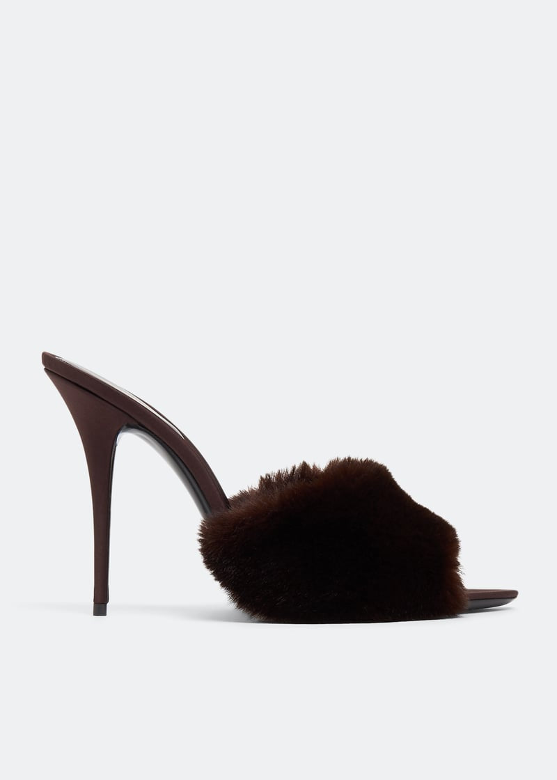 YSL - LA 16 Mules Marron