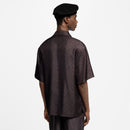 Louis Vuitton - Chemise manches courtes à imprimé Monogram en soie