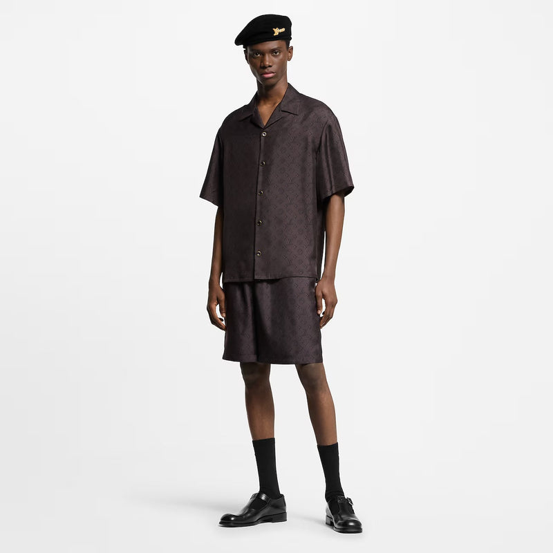 Louis Vuitton - Short imprimé Monogram en soie
