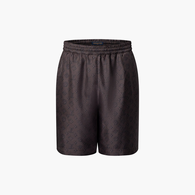 Louis Vuitton - Short imprimé Monogram en soie