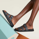 Hermès - Sandales Chypre Gris Orage