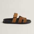 Hermès - Sandales Chypre Brun Fumé / Miel