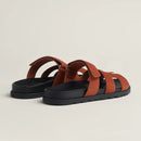 Hermès - Sandales Chypre Orange Canyon