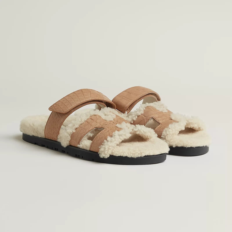 Hermès - Sandales Chypre Beige Natura / Écru (ÉDITION LIMITÉE)