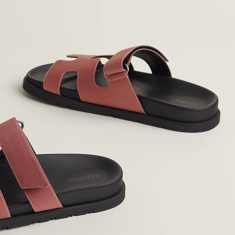 Hermès - Sandales Chypre Bois De Rose