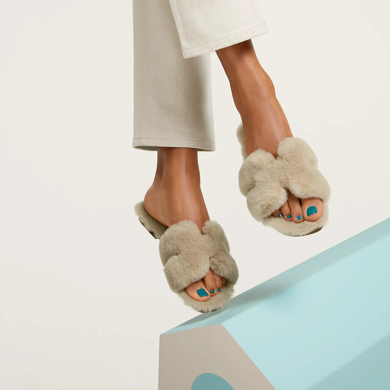 Hermès - Sandales Oran Beige Camel en Laine