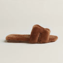 Hermès - Sandales Oran Naturel en Laine
