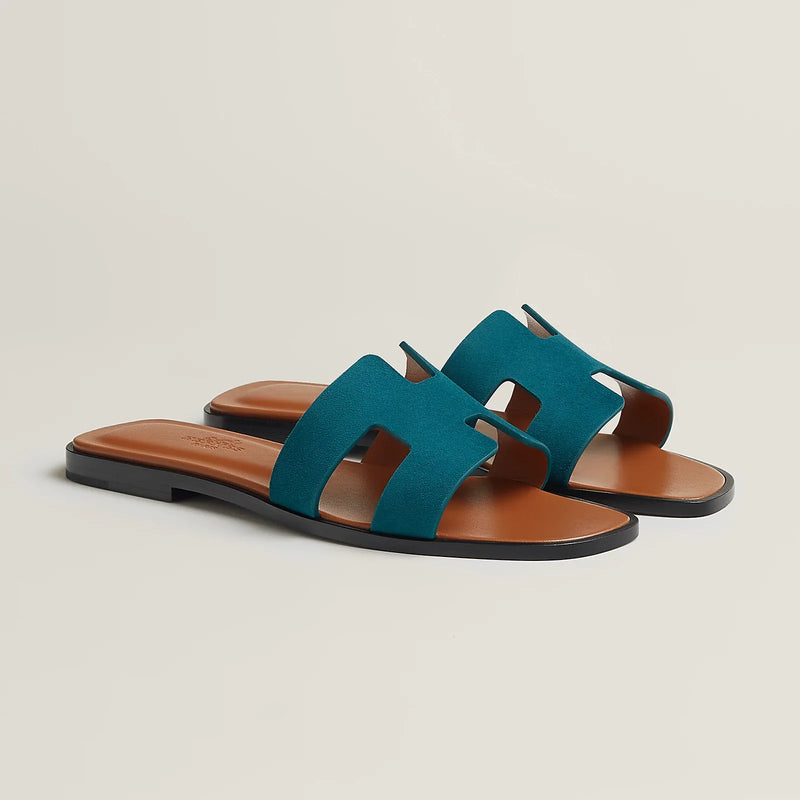 Hermès - Sandales Oran Vert Mousse