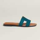 Hermès - Sandales Oran Vert Mousse