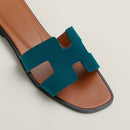 Hermès - Sandales Oran Vert Mousse