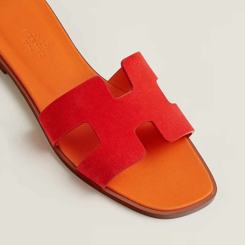 Hermès - Sandales Oran Rouge Écarlate