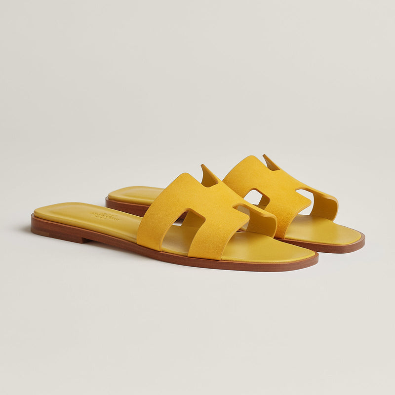 Hermès - Sandales Oran Jaune Bouton D'or