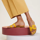 Hermès - Sandales Oran Jaune Bouton D'or