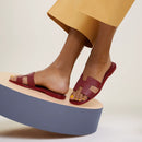 Hermès - Sandales Oran Rouge H