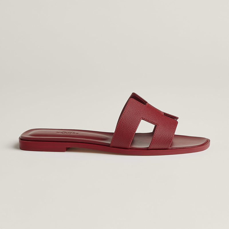 Hermès - Sandales Oran Rouge H