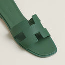 Hermès - Sandales Oran Vert Lierre