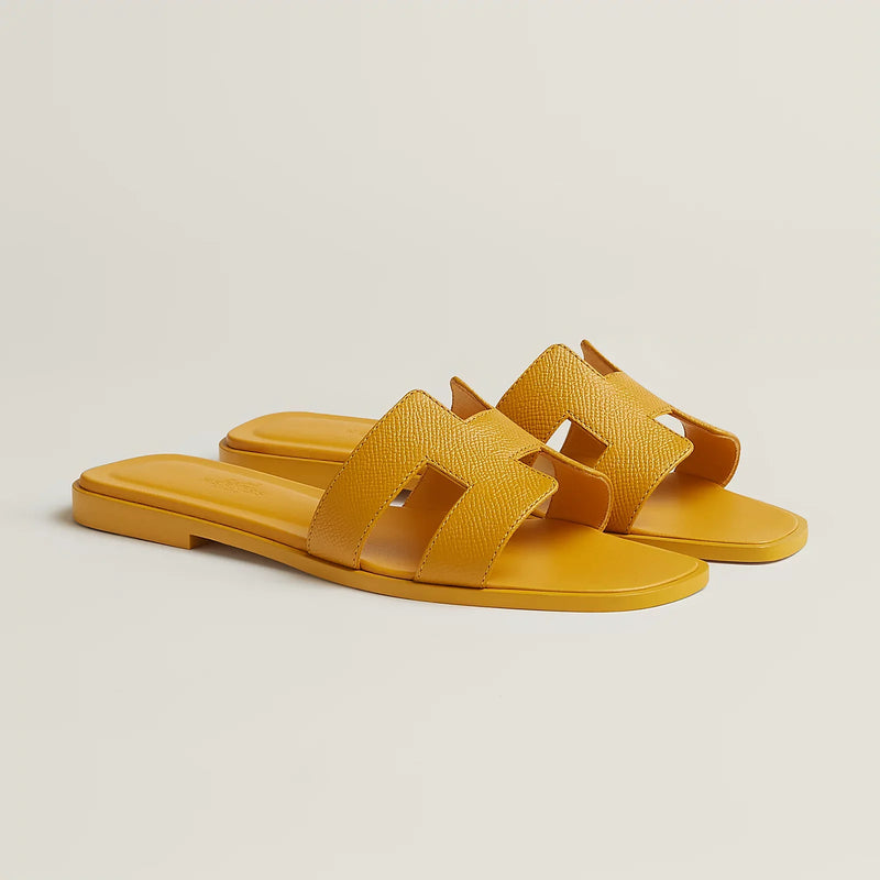 Hermès - Sandales Oran Jaune Topaze