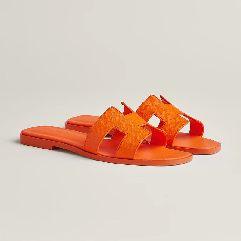 Hermès - Sandales Oran Orange Sunset