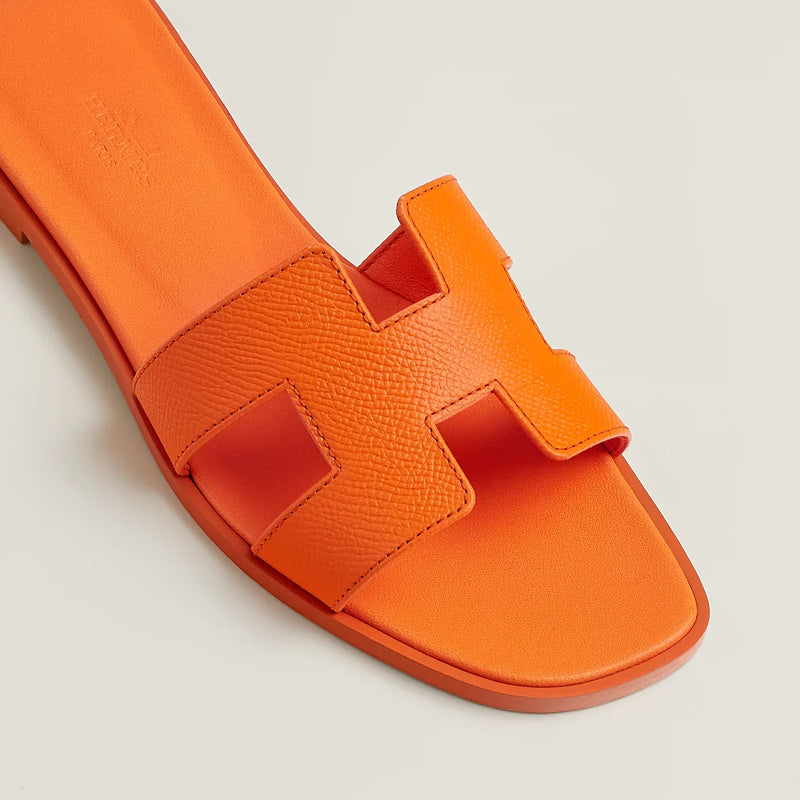 Hermès - Sandales Oran Orange Sunset