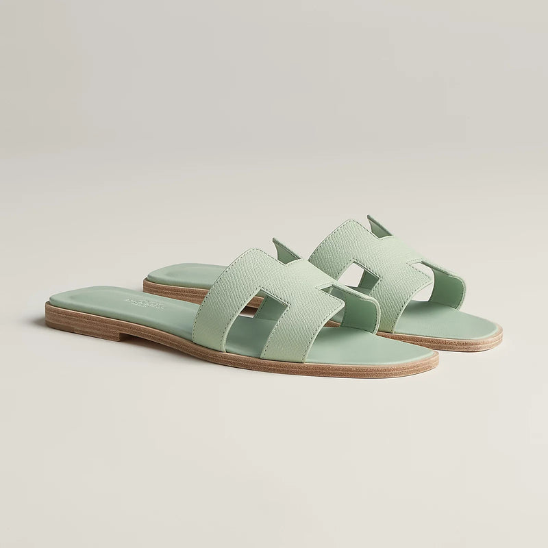 Hermès - Sandales Oran Vert Jade