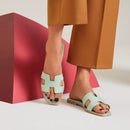 Hermès - Sandales Oran Vert Jade