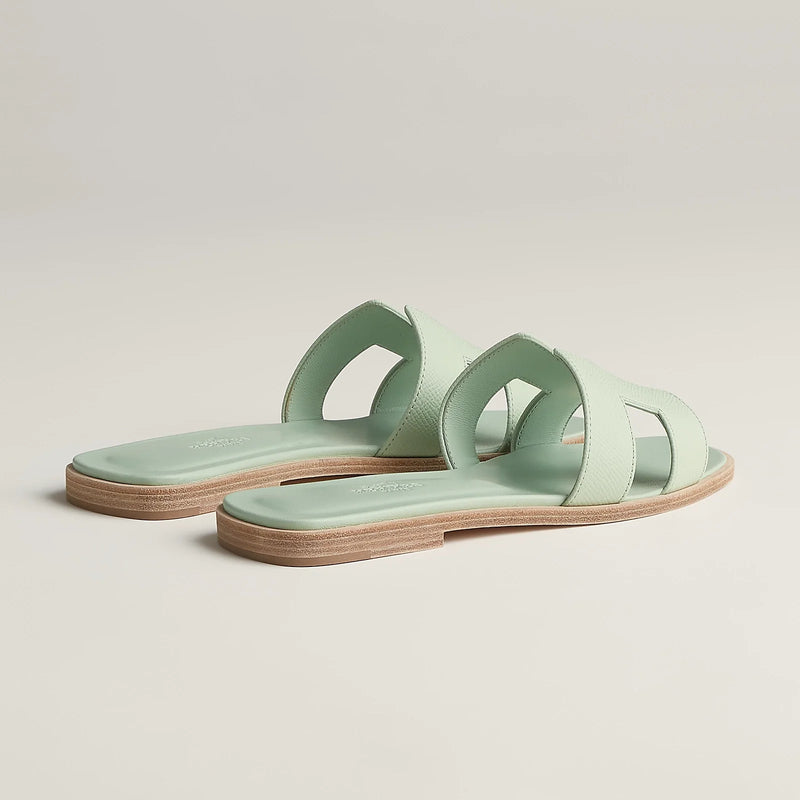 Hermès - Sandales Oran Vert Jade