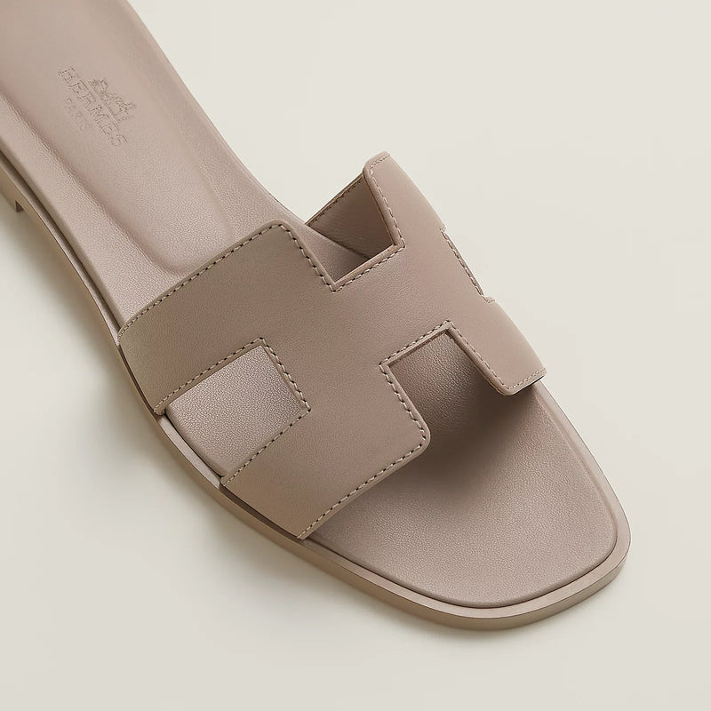Hermès - Sandales Oran Beige Mastic