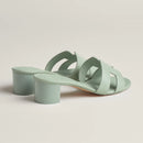 Hermès - Sandales Oasis Vert D'eau
