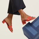 Hermès - Sandales Oasis Orange Capucine