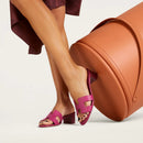 Hermès - Sandales Oasis Rose Bougainvillier