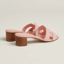 Hermès - Sandales Oasis Rose Pâle