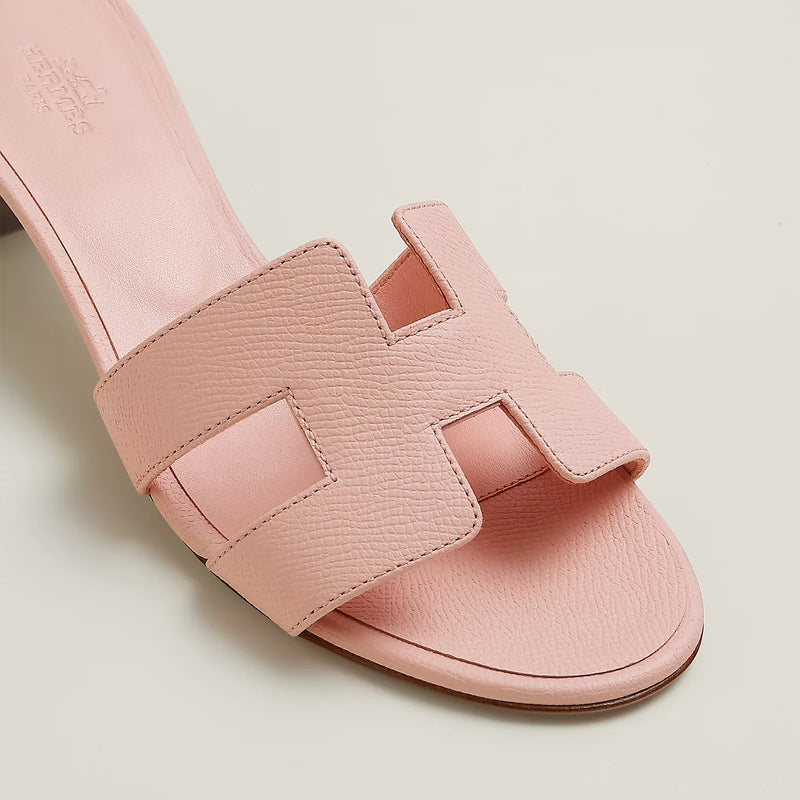 Hermès - Sandales Oasis Rose Pâle