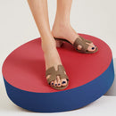 Hermès - Sandales Oasis Étoupe