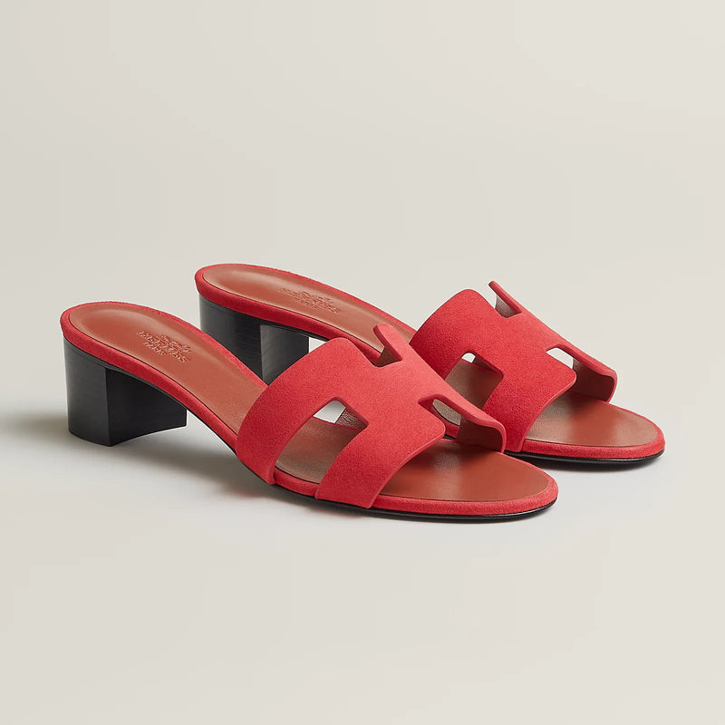 Hermès - Sandales Oasis Rouge Cinétique