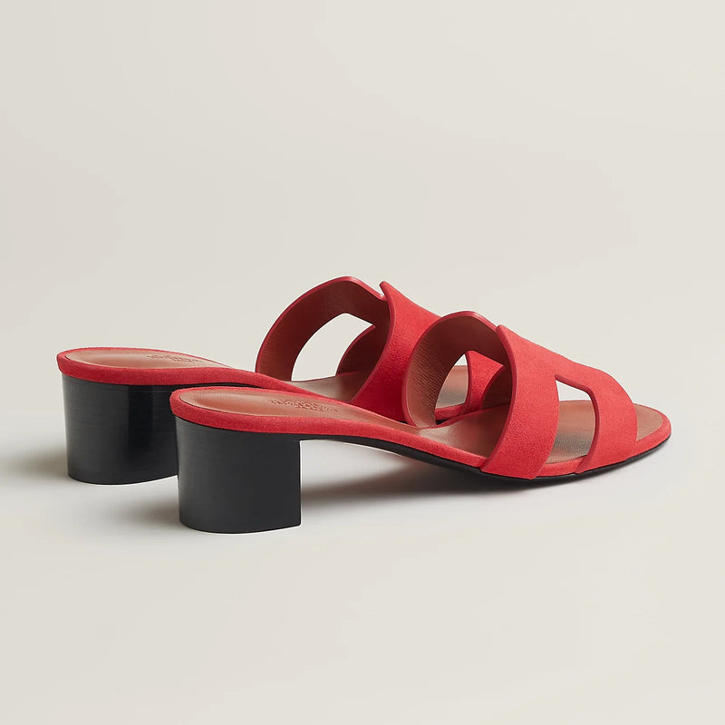 Hermès - Sandales Oasis Rouge Cinétique