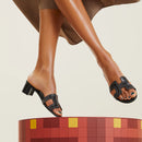 Hermès - Sandales Oasis Noir