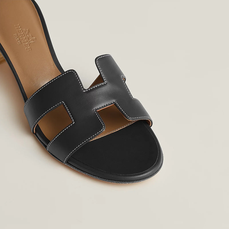 Hermès - Sandales Oasis Noir / Natural