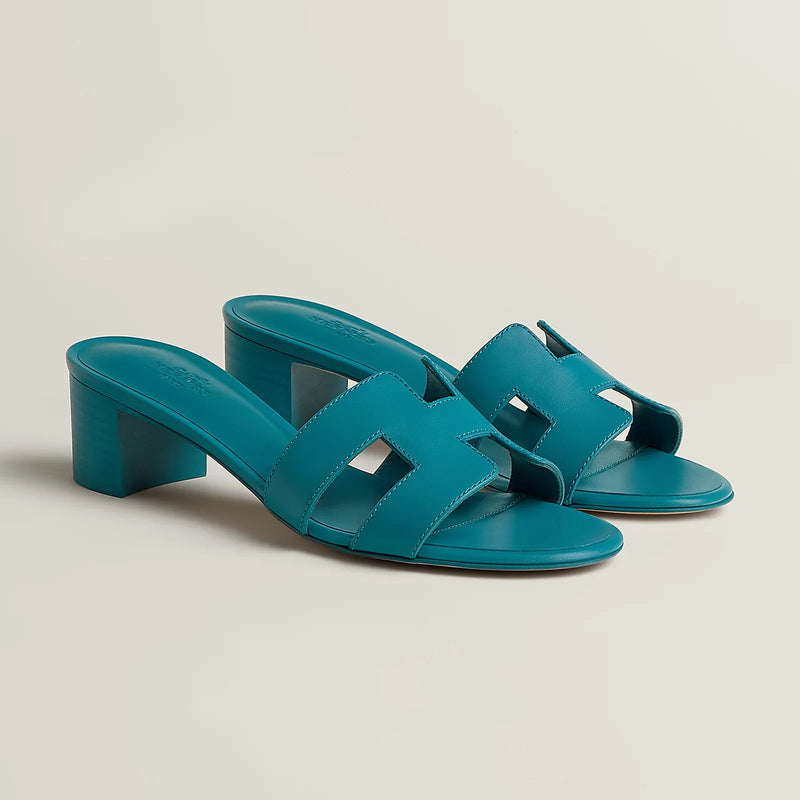 Hermès - Sandales Oasis Bleu Iroise