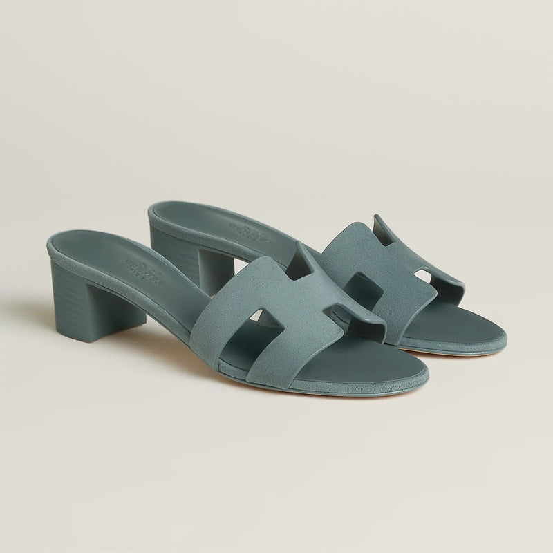 Hermès - Sandales Oasis Bleu Tonnerre