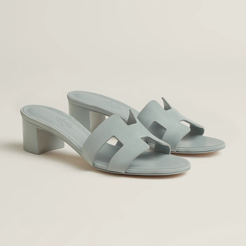 Hermès - Sandales Oasis Gris Nuage