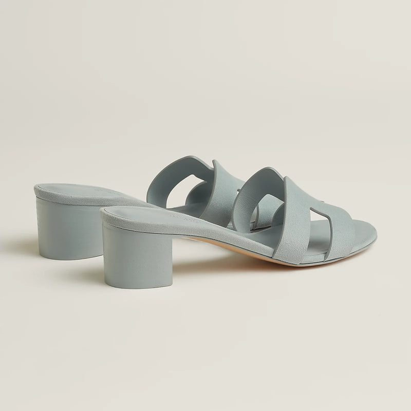 Hermès - Sandales Oasis Gris Nuage