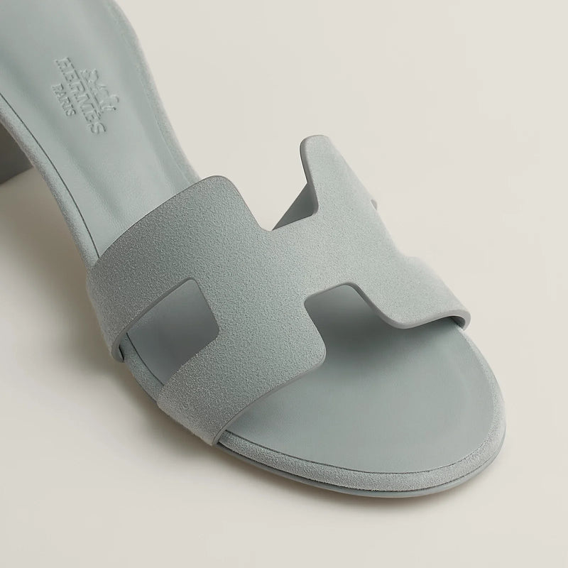 Hermès - Sandales Oasis Gris Nuage