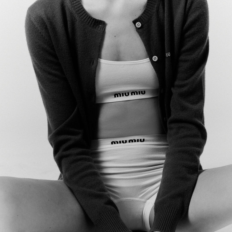 Miu Miu - Haut dos nageur Blanc