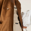 Miu Miu - Haut en maille jersey côtelé teint en pièce Naturel